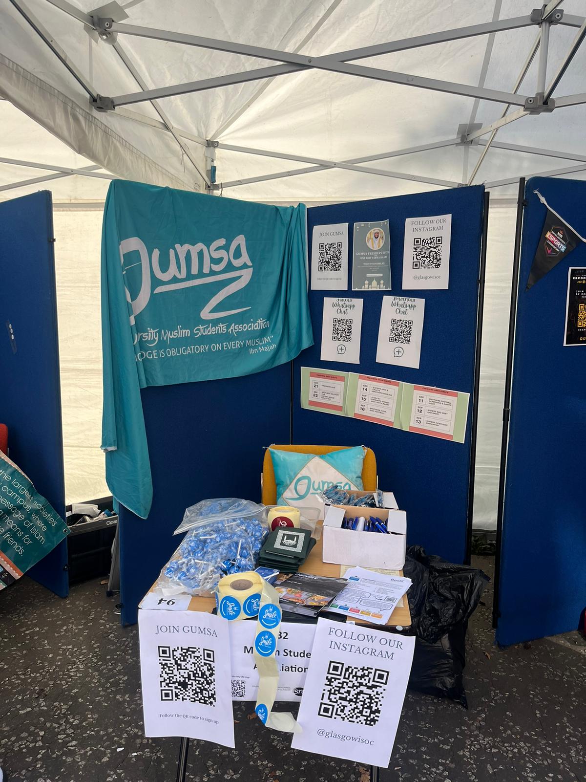 GUMSA Freshers Stall